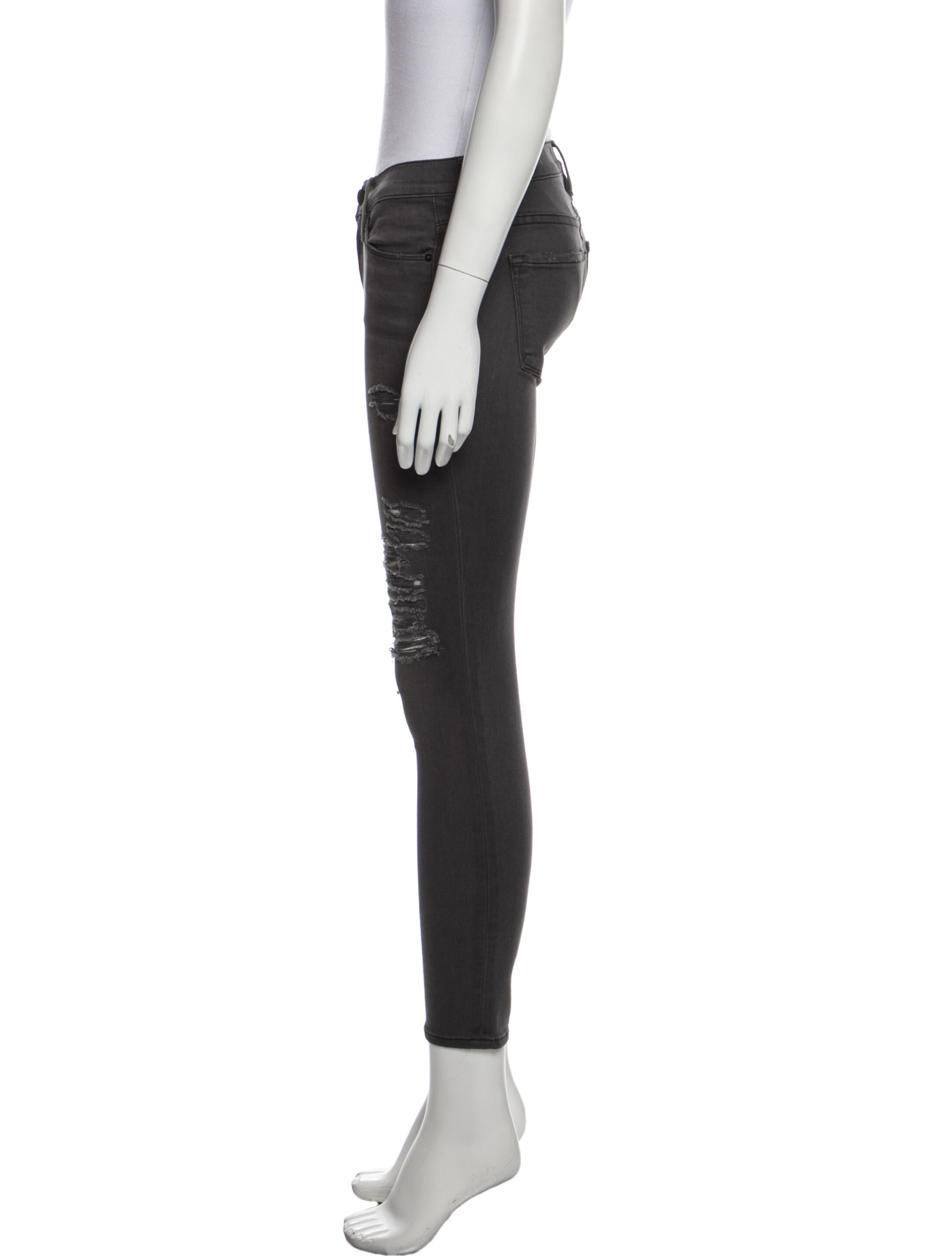 FRAME Low-Rise Skinny Leg Jeans
